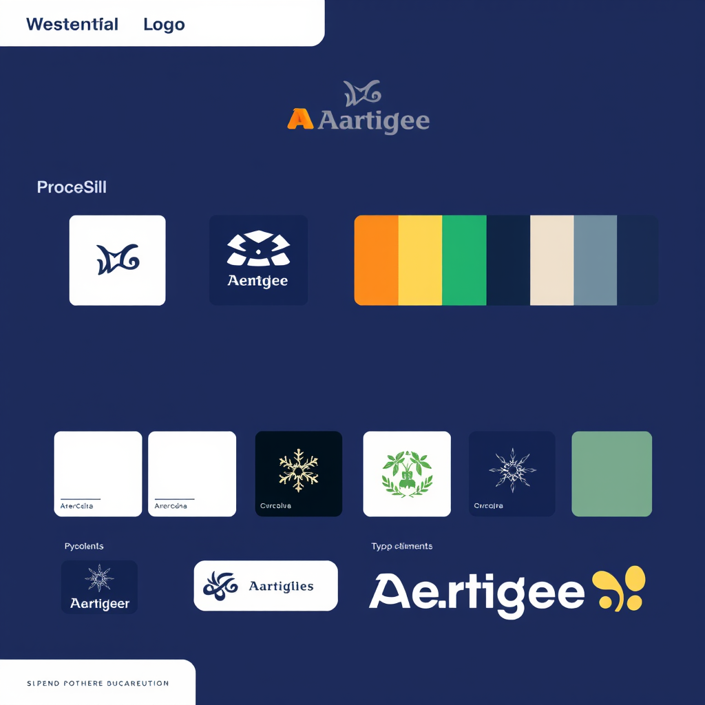 Proceso de creación de identidad de marca mostrando logos, paletas de colores, tipografías y elementos de branding para estudiantes de diseño en Argentina