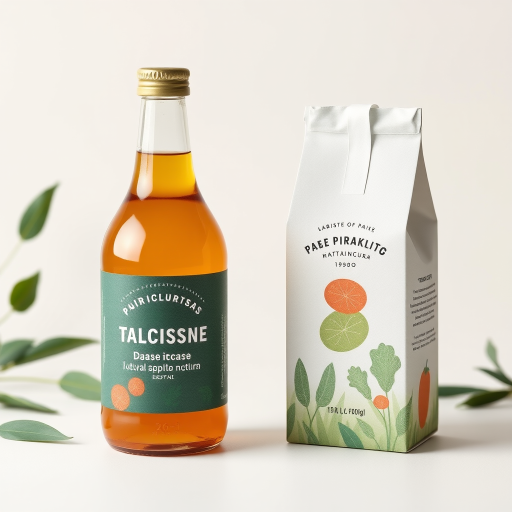 Tendencias de diseño de packaging en Argentina mostrando envases sostenibles, marcas locales y elementos culturales argentinos en productos de consumo